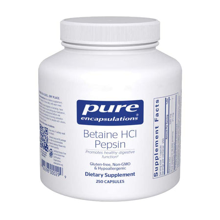 PURE Betaine HCl Pepsin 250's