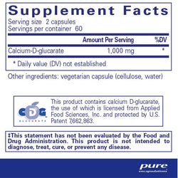 PURE Calcium-D-Glucarate 120's