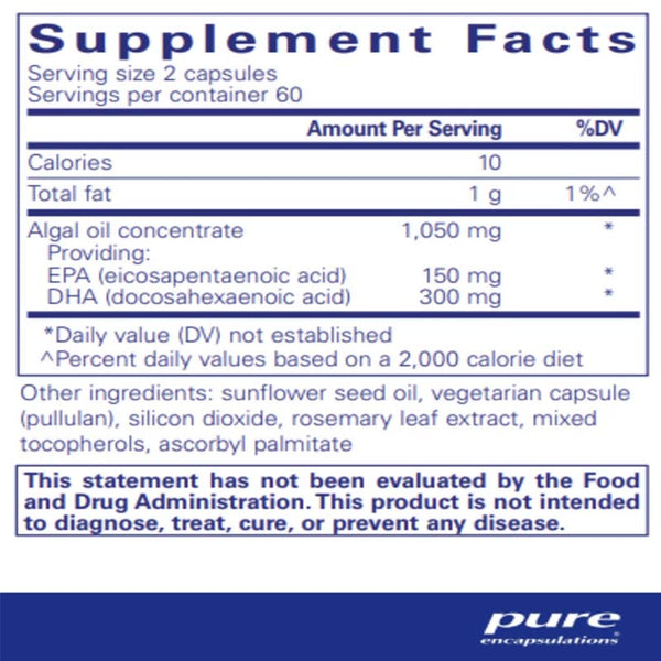 PURE EPA/DHA Vegetarian 120's