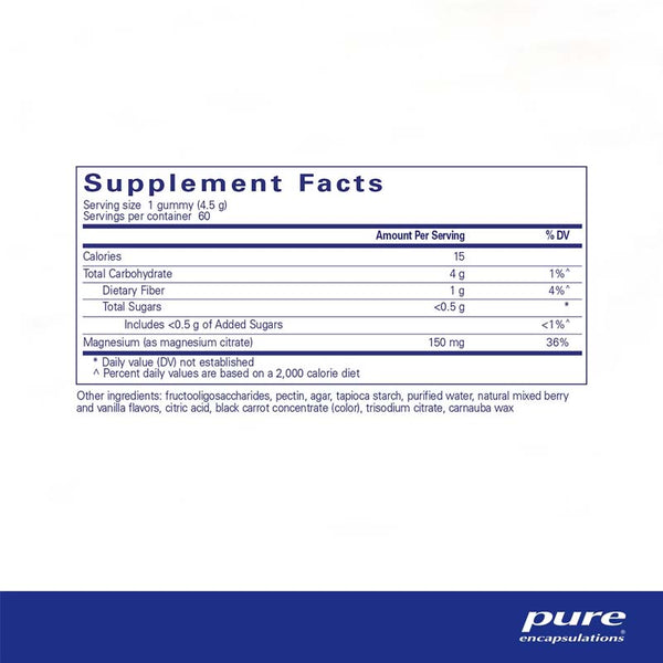 PURE Magnesium Gummy 60's