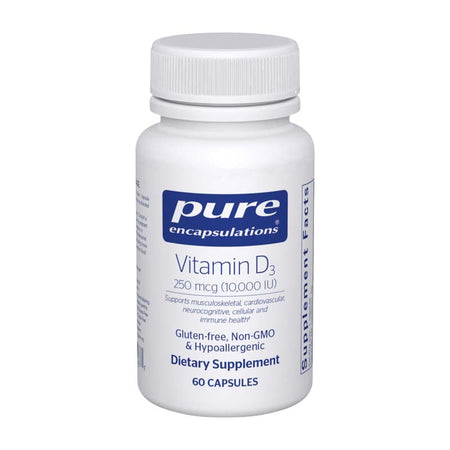 PURE Vitamin D3 250 mcg (10,000 IU) 60's