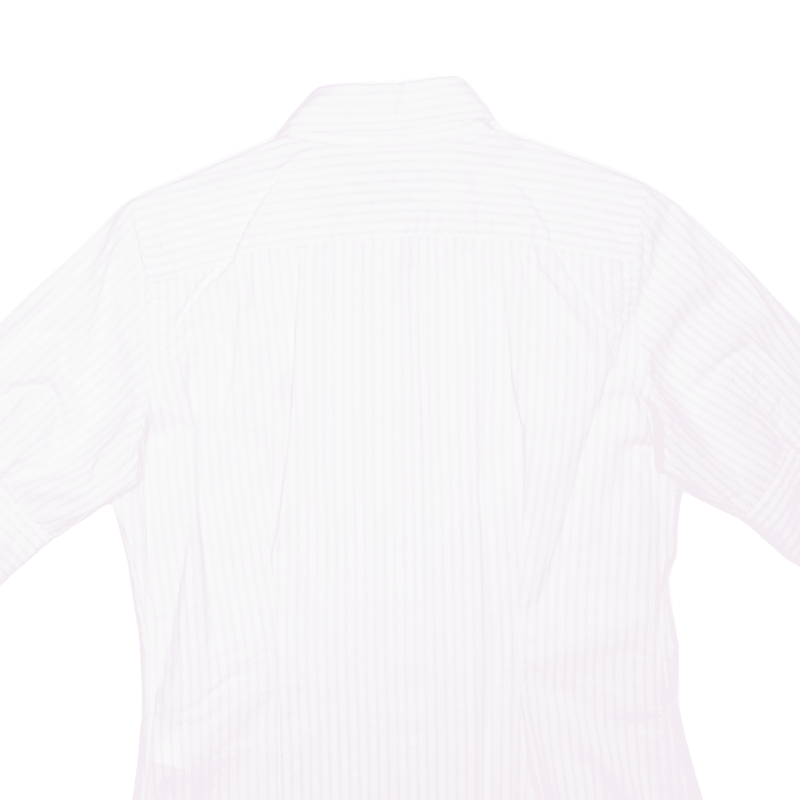 RALPH LAUREN Slim Fit Mens Shirt Pink Striped Short Sleeve XS