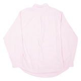 TOMMY HILFIGER Mens Plain Shirt Pink Long Sleeve XL