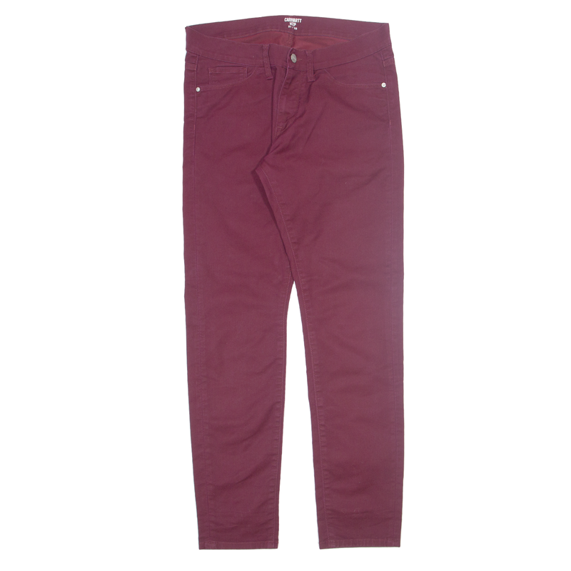 CARHARTT WIP Vicious Pant Mens Trousers Maroon Slim Tapered W31 L32