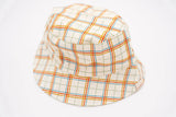 Kids Reversible Bucket Hat Plaid