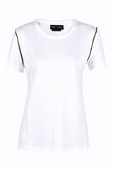 Pointelle Jersey Tee - Snow