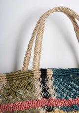 The Jacksons Beach Bag – Tartan  (Jute) Highland