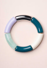 Bracelet Lithos Jonc Green-Purple