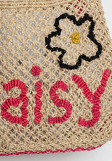The Jacksons Cara Daisy Jute Beach Bag - ural Nat