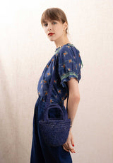 Raffia Alba-s Indigo