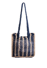 Beach Bag Sofie Amie Strip Nat-Indigo