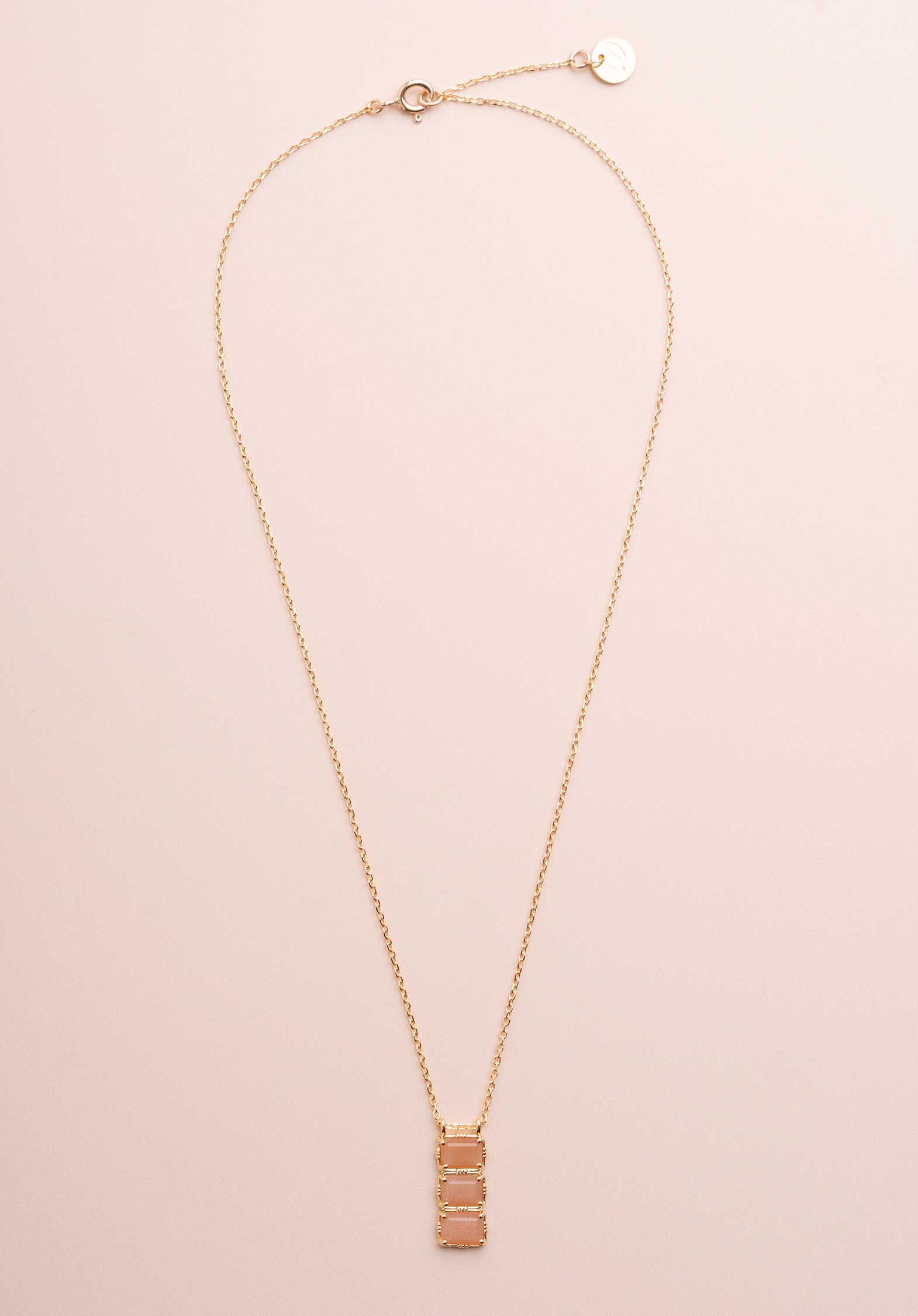 Necklace Rc731 Pierre-De-Lune-Nude