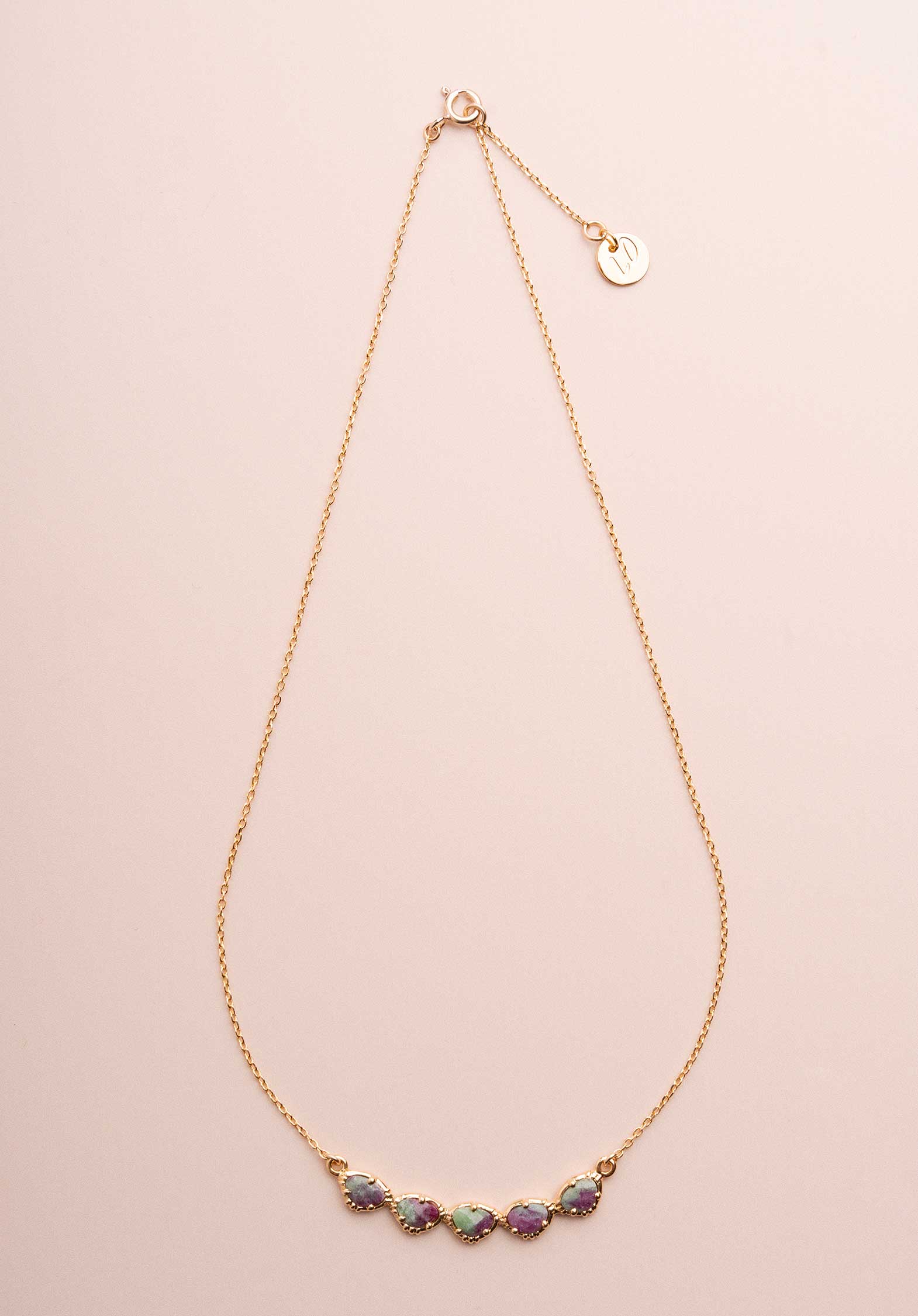 Necklace Rc587 Ruby-Zoisite