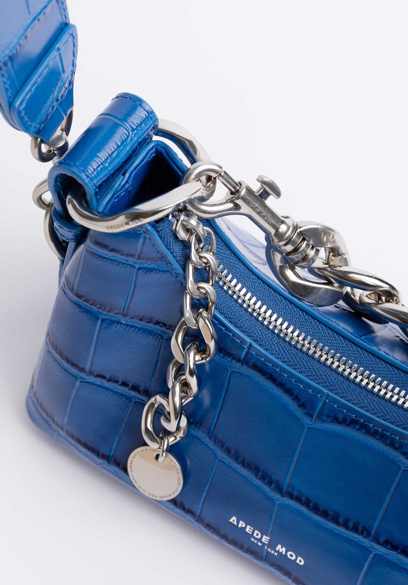 Shoulder Bag Sm Lunch Box Blue-Croc