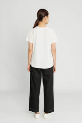 Raglan Jersey Tee - Vanilla