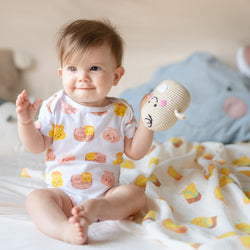 Organic Cotton Baby Onesie - Dim Sum