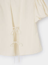 SIMONE ECRU PUFF SLEEVE BLOUSE