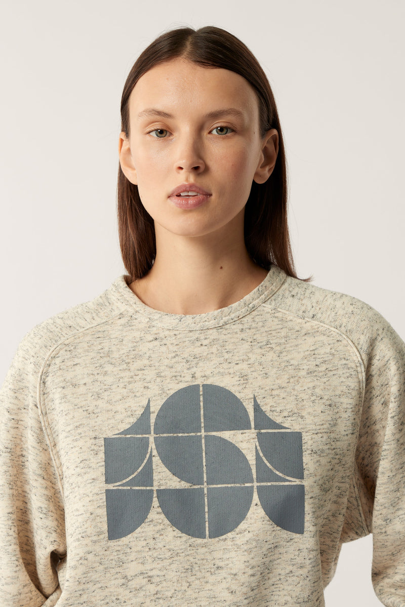 Sweatshirt Pascal Ecru-Chine