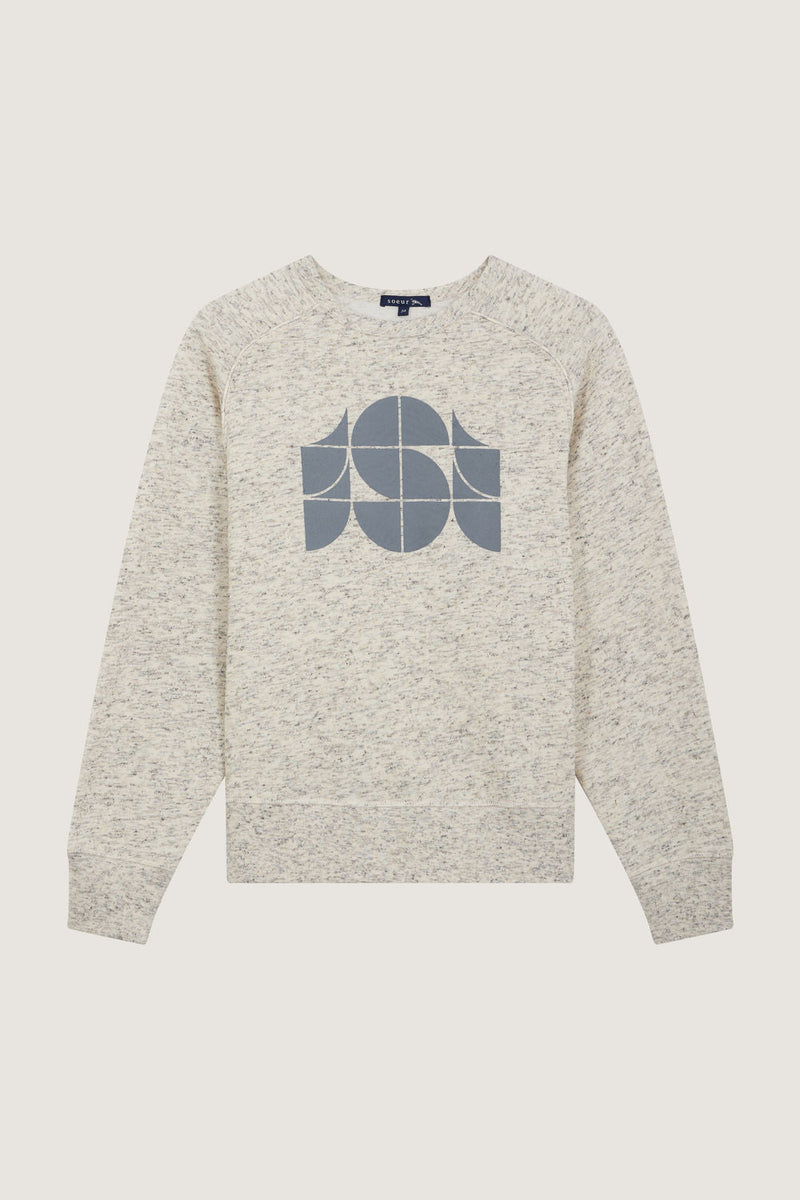 Sweatshirt Pascal Ecru-Chine