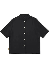 Women linen shirt - Black