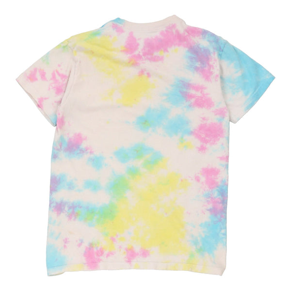 Liquid Blue Tie-Dye T-Shirt - Small Multicoloured Cotton