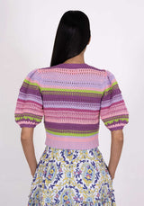 Cardigan Celeste Ss Cardi Multi-Weave