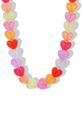 Necklace Jelly Heart N Multi