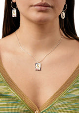 Necklace Epz Baseball Silver