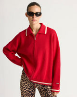 Jacket Keatonrs Knit Zi Red