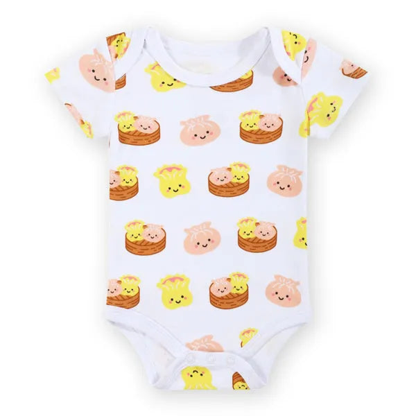 Organic Cotton Baby Onesie - Dim Sum