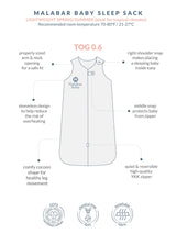 TOG 0.6 (Lightweight) - Erawan Grey Wearable Baby Sleep Sack