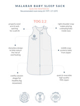 TOG 2.2 (Quilted) - Miami Wearable Baby Sleep Sack