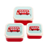 Snack boxes (set of 3) - TfL Routemaster Bus