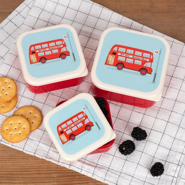 Snack boxes (set of 3) - TfL Routemaster Bus