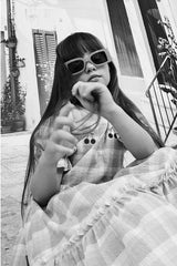 Puffed sleeve dress for girls with ruffle skirt makes a perfect girl summer dress. Making it perfect for  kids summer clothing collection. Best girl dresses.