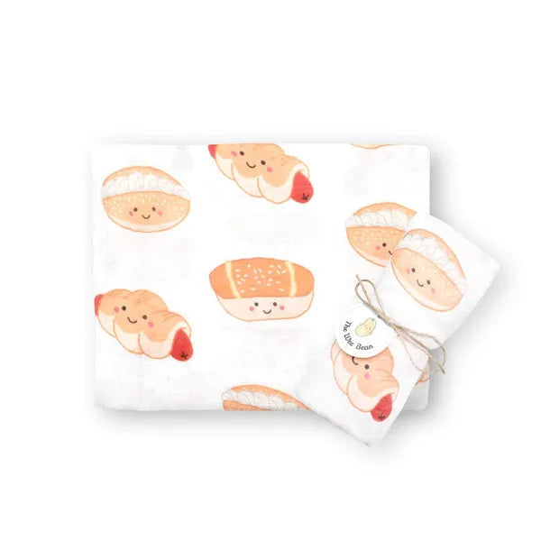 Organic Bamboo Blend Swaddle - Bakery Buns