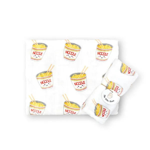 Organic Bamboo Blend Swaddle - Cup Noodles