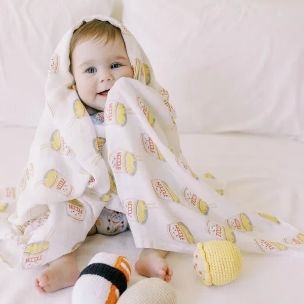 Organic Bamboo Blend Swaddle - Cup Noodles