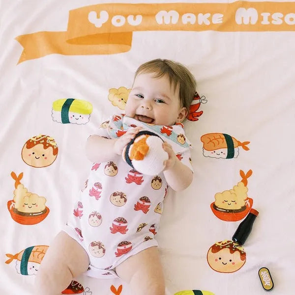 Fleece Milestone Blanket for Baby Photography - You Make Miso Happy