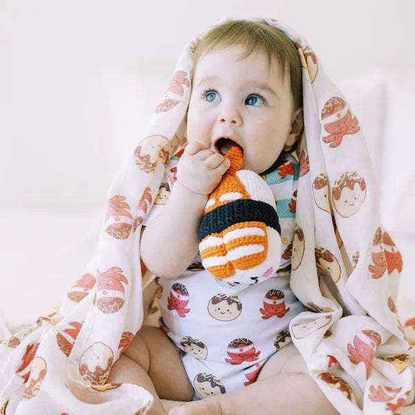 Organic Bamboo Blend Swaddle - Takoyaki