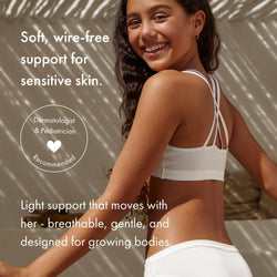 Teen Girls' TENCEL™ Micro Modal Confidently You Bralette | Cloth Diapers | Just Peachy