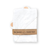 Super Soft Bamboo Hooded Towel + Washcloth Set - Brown Bear