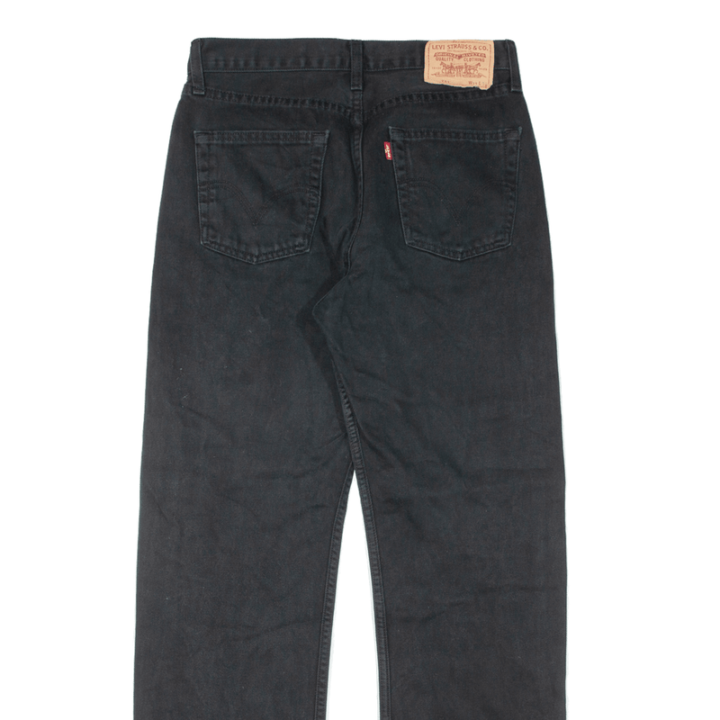 LEVI'S 751 Jeans Mens Black Regular Straight Denim W31 L32