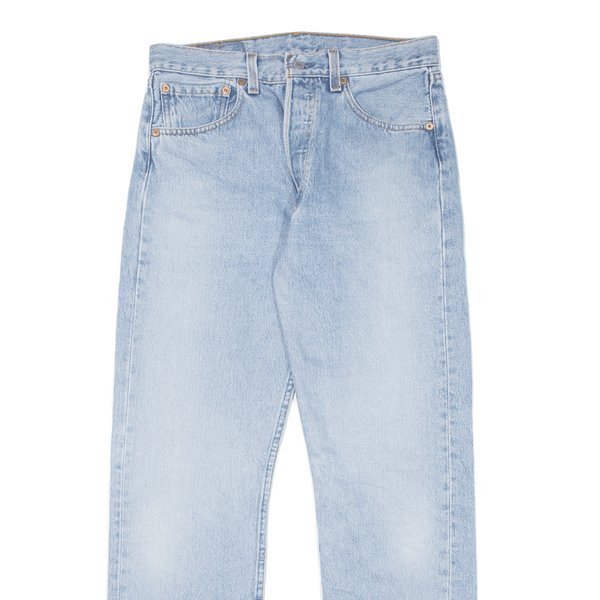 Vintage LEVI'S 501 MADE IN USA Jeans Mens Blue Regular Straight 90s Denim Stone Wash W31 L30