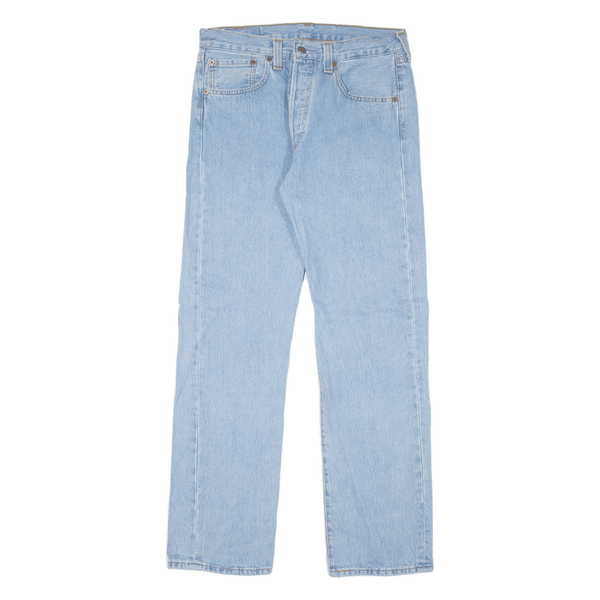 LEVI'S 501 Jeans Mens Blue Regular Straight Denim W32 L32