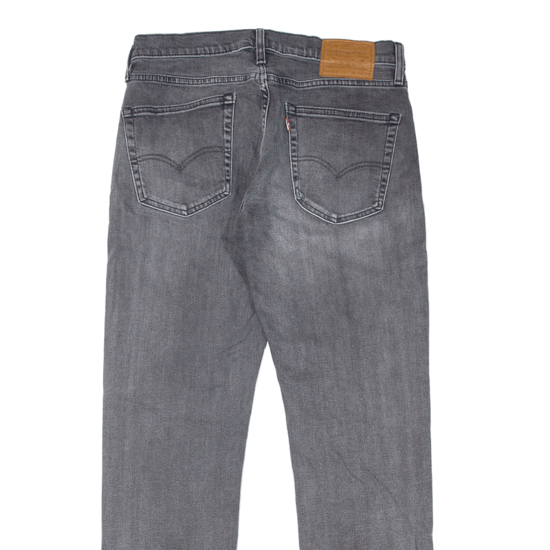 LEVI'S 514 Jeans BIG E Mens Grey Slim Straight Denim Stone Wash W30 L30