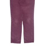 LEVI'S 511 BIG E Mens Corduroy Trousers Purple Slim Straight W34 L32