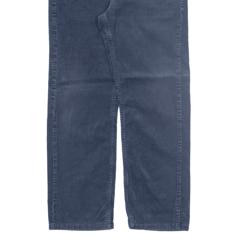 LEVI'S 752 Mens Corduroy Trousers Blue Regular Straight W30 L27