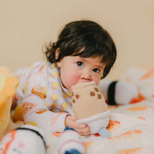 Boba Tea Crochet Rattle Doll