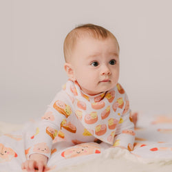 Organic Cotton Bandana Bibs 2pcs Set - Dim Sum Duo